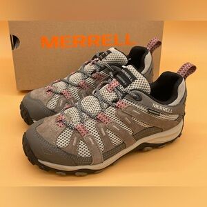 Size 6.5 W Merrell Women Alverstone 2 Waterproof Hiking Shoes Aluminum Sneakers